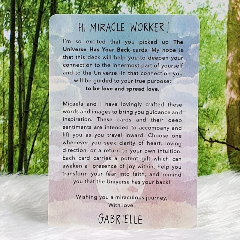 The Universe Has Your Back Message Cards by Gabrielle Bernstein