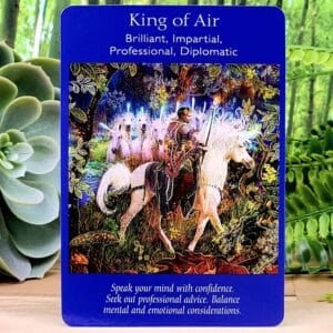 Angel Tarot Cards by Radleigh Valentine - King of Air