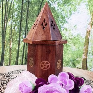 Assorted Wooden Incense Holders Pentagram