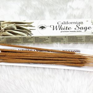 Open packet of white sage incense