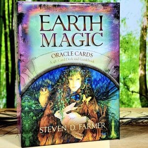 Earth Magic Oracle Cards by Steven Farmer - Front of box