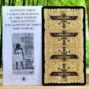 Egyptian Tarot by Silvana Alasia - Guidebook and back of cards