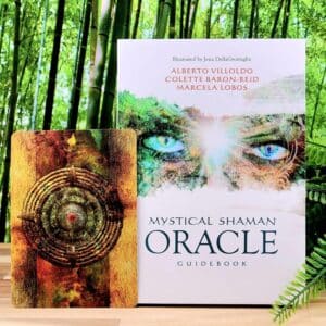 Mystical Shaman Oracle Cards - Guidebook and back of cards