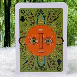 The Illuminated Tarot Divination Cards by Caitlin Keegan - 9 of Clubs - The Sun - Clarity simplicity new life