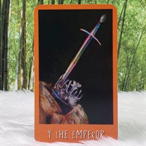 The Raven's Prophecy Tarot Cards by Maggie Stiefvater - The Emperor