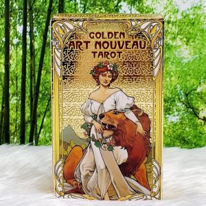 Golden Art Nouveau Tarot Deck by Giulia F Massaglia