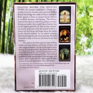 Wisdom of the Hidden Realms Oracle Cards by Colette Baron-Reid - Back Cover