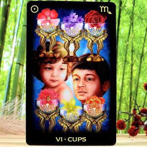 Tarot of Dreams Tarot Cards by Ciro Marchetti - Six of cups