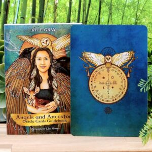 Angels and Ancestors Oracle Cards by Kyle Gray - Guidebook and back of cards