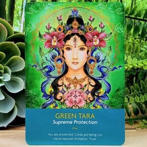 Green Tara Oracle Card