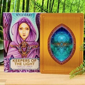 Keepers of the Light Oracle Cards by Kyle Gray - Guidebook and back of cards