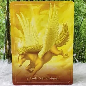 Pegasus Oracle Affirmation Cards by Alana Fairchild Golden Spirit of Pegasus