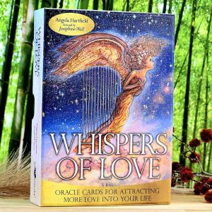 Whispers of Love Oracle Cards by Angela Hartfield - Front Cover