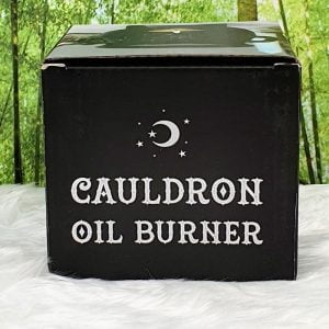 Black Ceramic Cauldron Oil Burner