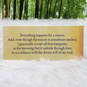 Everything happens for a reason