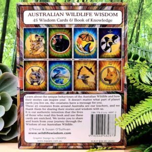 Australian Wildlife Wisdom Oracle Cards by Trevor & Susan O'Sullivan - Back Cover