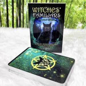 Witches' Familiars Oracle Cards by Barbara Meiklejohn-Free and Flavia Kate Peters - Deck and Guidebook