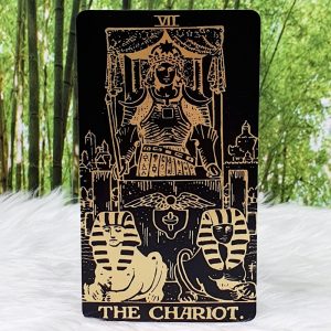 Tarot Gold and Black by Arthur Edward Waite & Pamela Colman Smith The Chariot