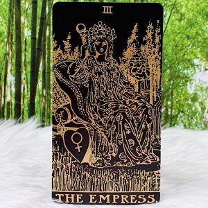 Tarot Gold and Black by Arthur Edward Waite & Pamela Colman Smith The Empress