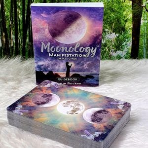 Moonology Manifestation Oracle Cards by Yasmin Boland Deck and Guidebook