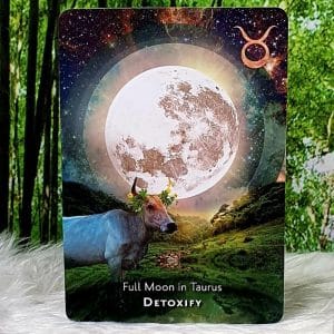 Moonology Manifestation Oracle Cards by Yasmin Boland Full Moon in Taurus Detoxify