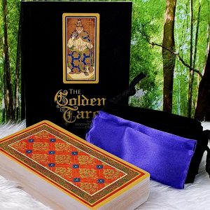 The Golden Tarot Kit Cards by Mary Packard Deck guidebook bag and cloth