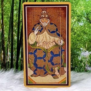 The Golden Tarot Kit Cards by Mary Packard The Pope