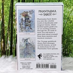 Phantasma Tarot Deck and Guidebook by Paulina Fae Back Cover