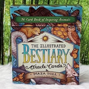 The Illustrated Bestiary Oracle Cards by Maia Toll Front Cover
