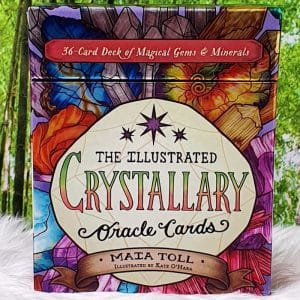 The Illustrated Crystallary Oracle Cards by Maia Toll Front Cover