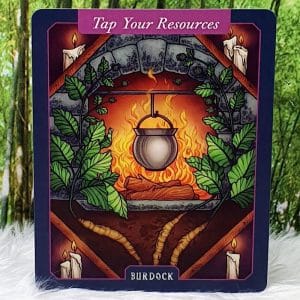 The Illustrated Herbiary Oracle Cards by Maia Toll Burdock-Tap Your Resources