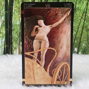 Golden Tarot of Klimt Cards by Gustav Klimt - The Chariot