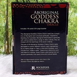 Aboriginal Goddess Chakra Oracle by Mel Brown Back Cover