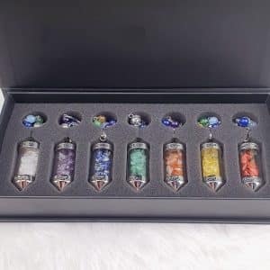 Chakra Pendulum Energy Set inside box