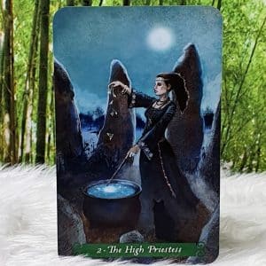 The Green Witch Tarot Cards by Ann Moura The High Priestess