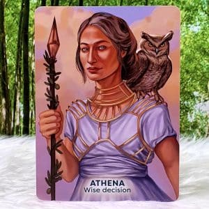 Goddesses, Gods & Guardians Oracle by Sophie Bashford Athena - Wise decision