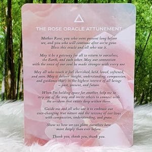 The Rose Oracle Deck Altar Attunement Card