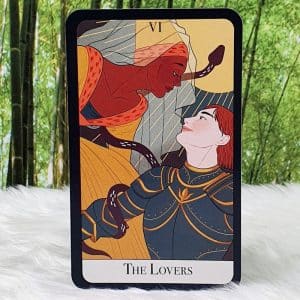 The Essential Tarot Deck and Guidebook by Chloe Zarka Grinsnir - The Lovers