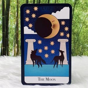 The Essential Tarot Deck and Guidebook by Chloe Zarka Grinsnir - The Moon