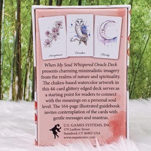 When My Soul Whispered Oracle Deck by Melissa Selvaggio - Back Cover