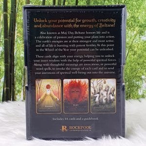 Seasons of the Witch Beltane Oracle BY Lorriane Anderson and Juliet Diaz - Back Cover