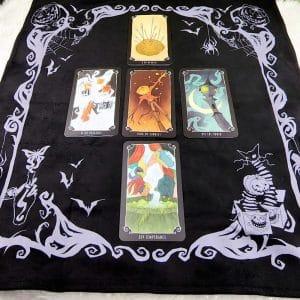 Tim Burton's Nightmare Before Christmas Tarot Gift Set - Velvet Altar Cloth