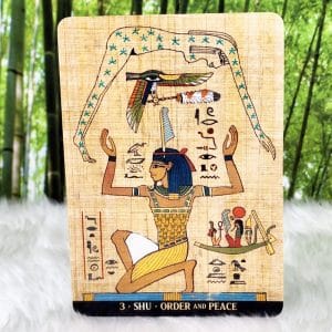 Oracle Cards | Egyptian Gods Oracle Cards by Silvana Alasia - SHU - Order and Peace