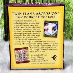 Oracle Cards | Twin Flame Ascension Oracle Deck by Dr Harmony - Back Cover