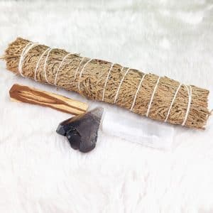 Cedar, Palo Santo, Selenite, Smoky Quartz