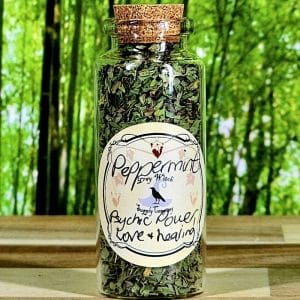 Botanical Apothecary Glass Bottle - Peppermint