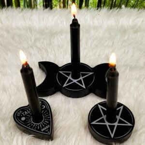 Magickal Spell Candle Holders - 3 holders