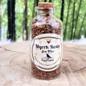 Resin Apothecary Glass Bottles - Myrrh Resin