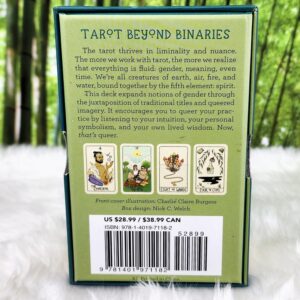 Fifth Spirit Tarot Cards by Charlie Claire Burgess - Back Cover