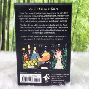 Zodiac Tarot Deck and Guidebook by Cecilia Lattari - Back Cover